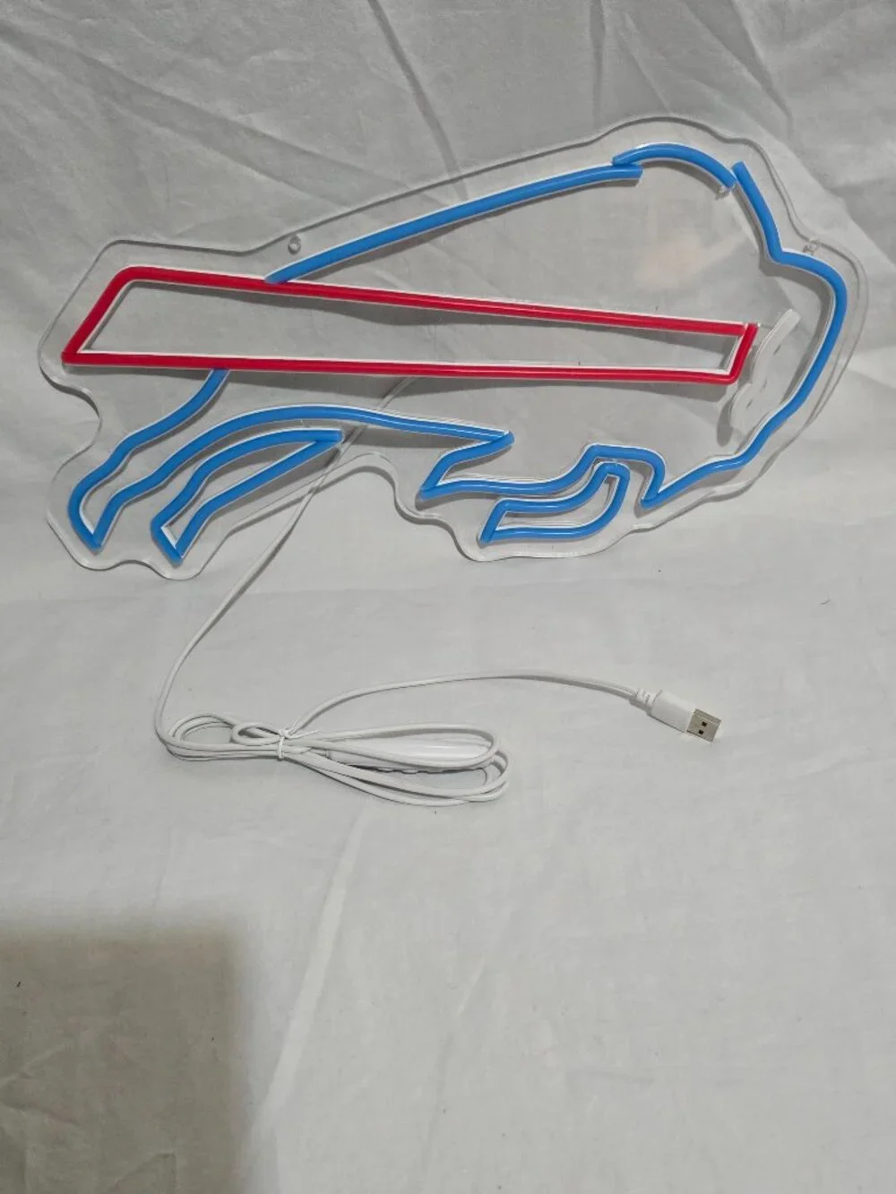 Buffalo Bills LED Neon Sign - Dimmable - USB Plug - 17 1/2x8 3/4